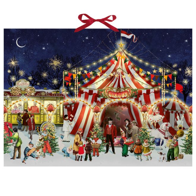 Christmas Circus XL advent calendar (glitter)